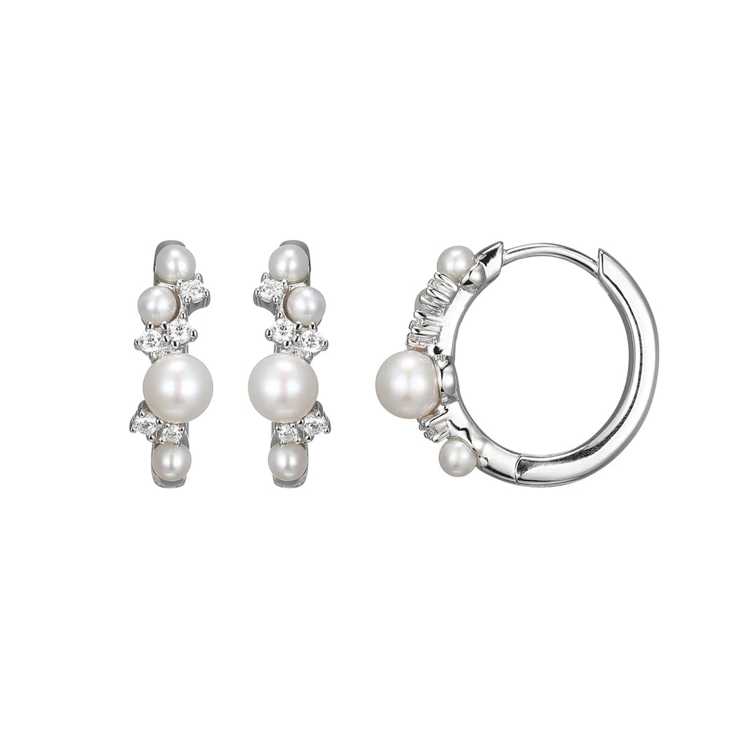 Sterling Silver Pearl Earrings