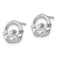 Load image into Gallery viewer, Sterling Silver Claddaugh Earrings

