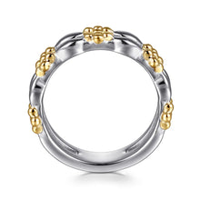 Load image into Gallery viewer, Sterling Silver 14k Yellow Gold Ring

