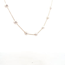 Load image into Gallery viewer, 14k Yellow Gold Pearl Necklace
