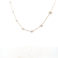 Load image into Gallery viewer, 14k Yellow Gold Pearl Necklace
