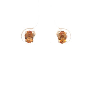 14k Yellow Gold Citrine Earrings