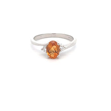 Load image into Gallery viewer, 14k White Gold Citrine Ring
