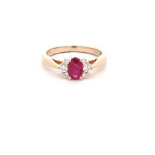 Load image into Gallery viewer, 14k Yellow Gold Ruby Ring
