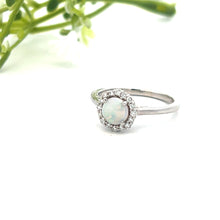 Load image into Gallery viewer, 14k White Gold Opal Ring
