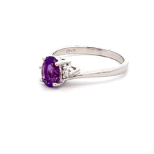 Load image into Gallery viewer, 14k White Gold Amethyst Ring
