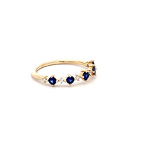 Load image into Gallery viewer, 14k Yellow Gold Sapphire and Diamond Ring
