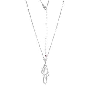 Sterling Silver CZ Necklace