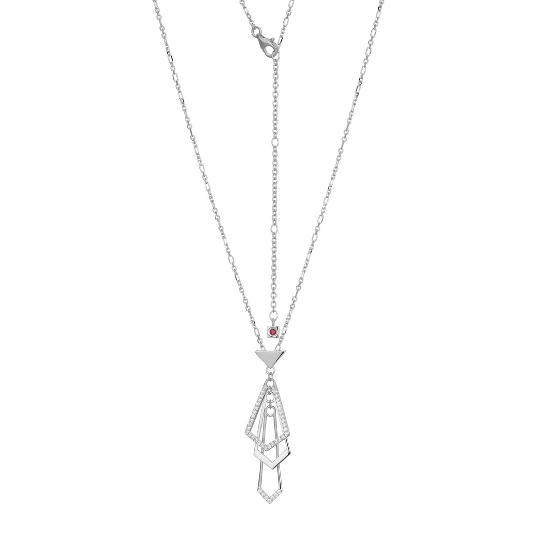 Sterling Silver CZ Necklace