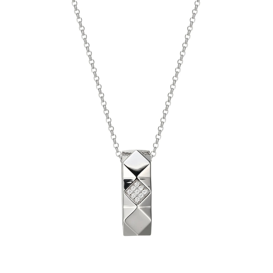Sterling Silver CZ Necklace