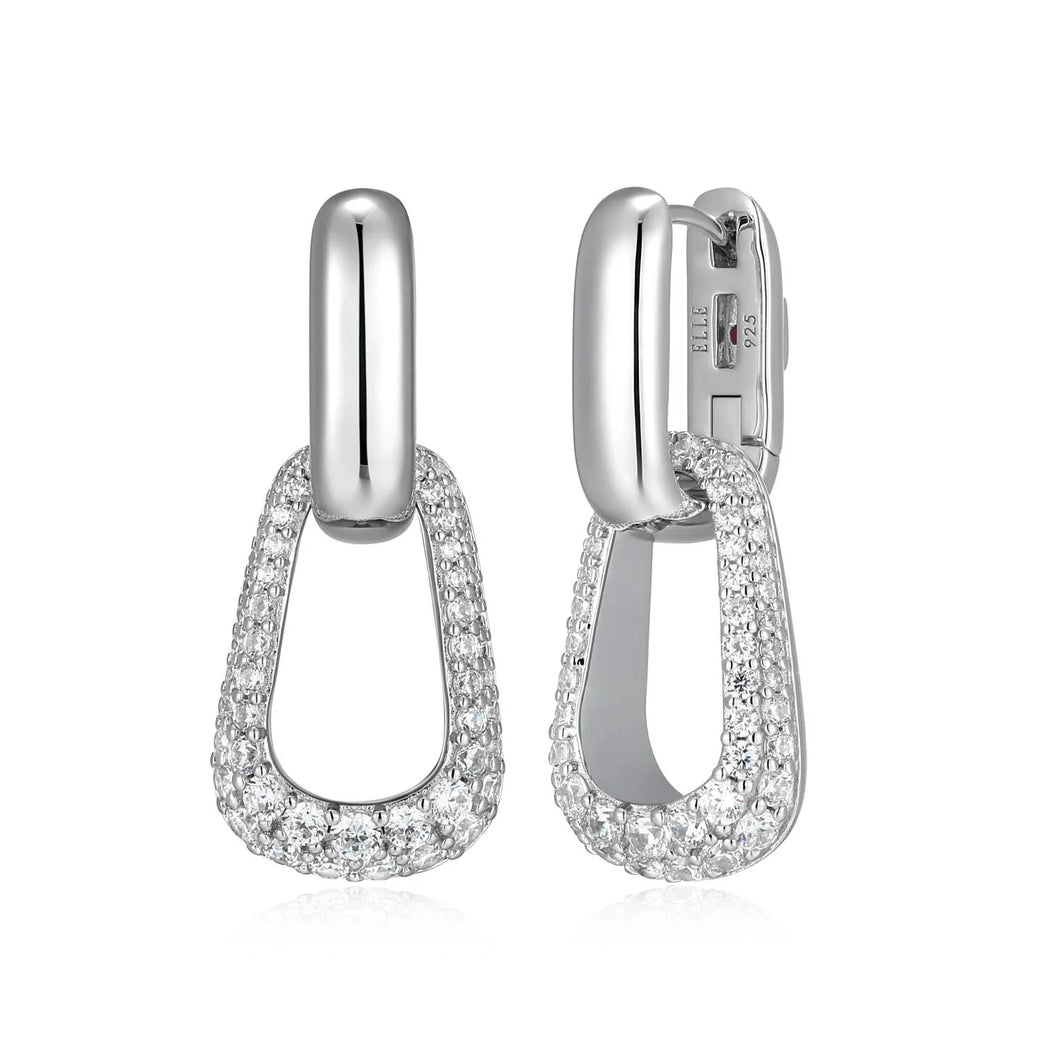 Sterling Silver CZ Earrings