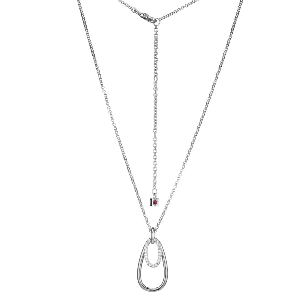 Sterling Silver CZ Necklace