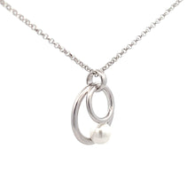 Load image into Gallery viewer, Sterling Silver Pearl Necklace
