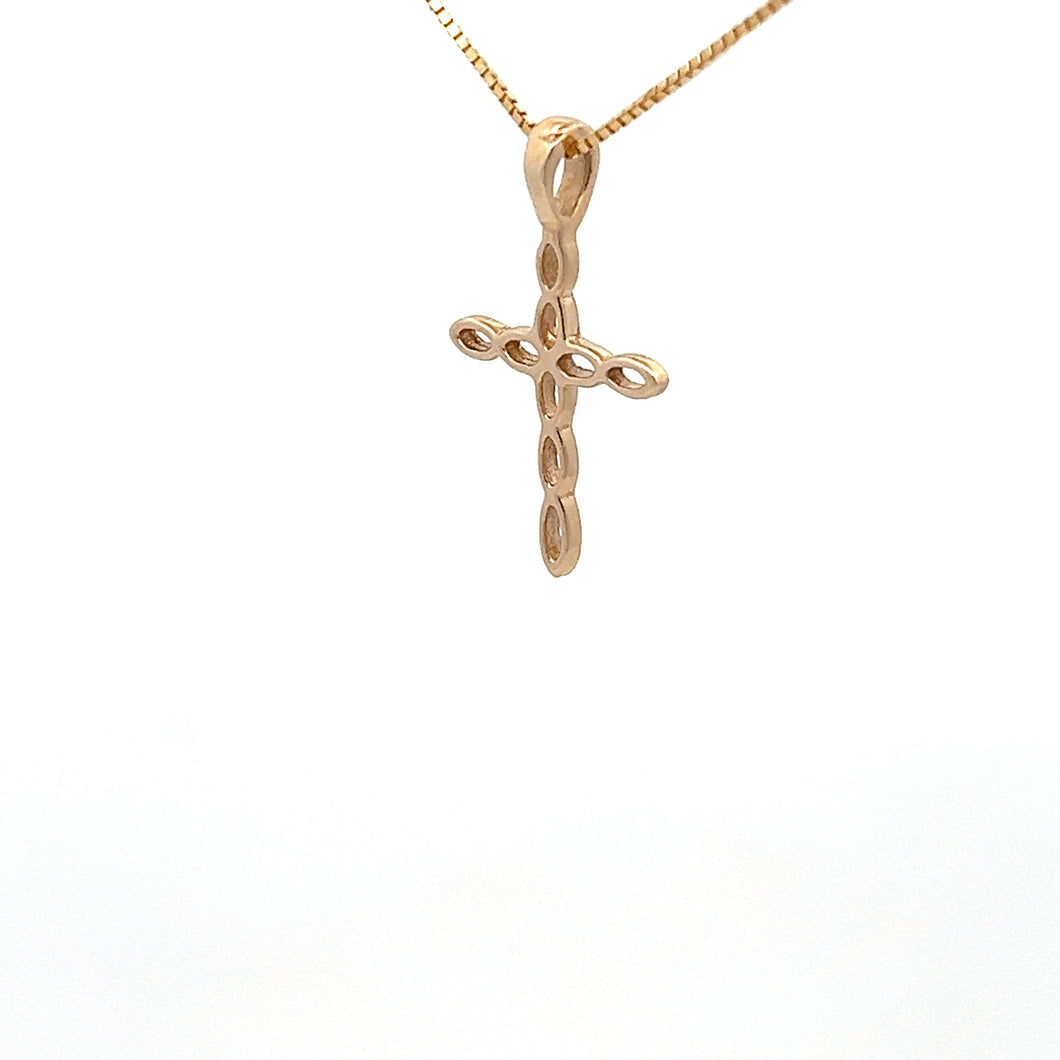 14k Yellow Gold Cross Pendant