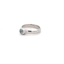 Load image into Gallery viewer, Sterling Silver Aquamarine Ring
