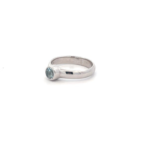 Sterling Silver Aquamarine Ring