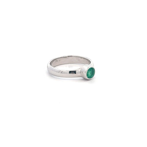Sterling Silver Emerald Ring