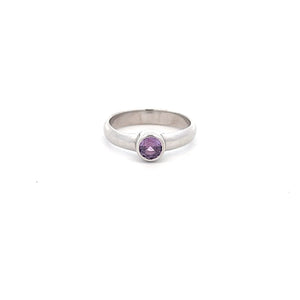 Sterling Silver Synthetic Alexandrite Ring