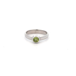 Sterling Silver Peridot Ring