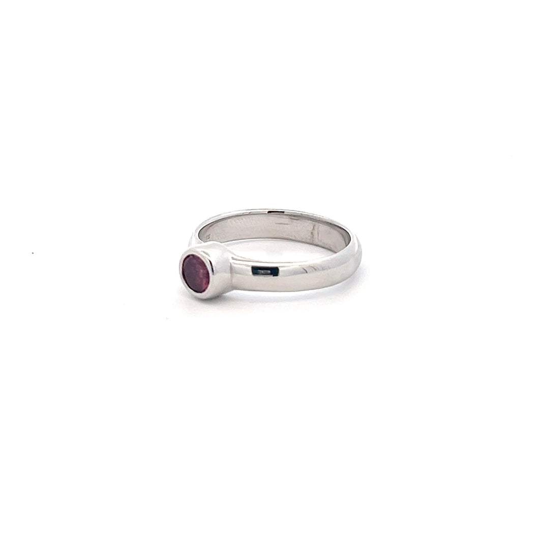 Sterling Silver Pink Tourmaline Ring