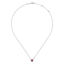 Load image into Gallery viewer, Sterling Silver Ruby Necklace
