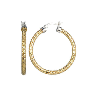 Sterling Silver Gold Plated Earrings