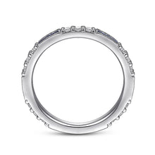 Load image into Gallery viewer, 14k White Gold Sapphire and Diamond Ring
