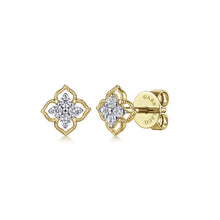 Load image into Gallery viewer, 14k Yellow Gold Diamond Studs
