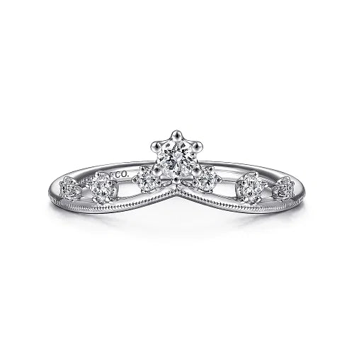 14k White Gold Diamond Ring