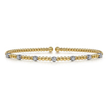 Load image into Gallery viewer, 14k Two Tone Diamond Bracelet
