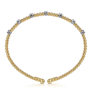 14k Two Tone Diamond Bracelet