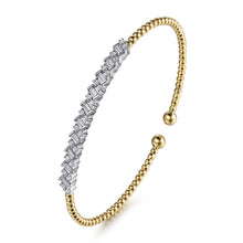 Load image into Gallery viewer, 14k Two Tone Diamond Bracelet
