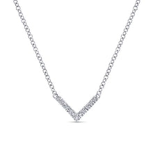 Load image into Gallery viewer, 14k White Gold Diamond Necklace
