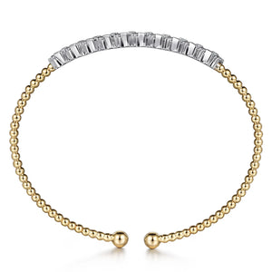 14k Two Tone Diamond Bracelet
