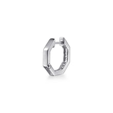 Load image into Gallery viewer, 14k White Gold Diamond Huggies

