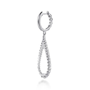 14k White Gold Diamond Earrings