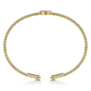 14k Yellow Gold Diamond Initial Bracelet