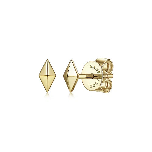 14k Yellow Gold Studs