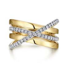 Load image into Gallery viewer, 14k Two Tone Diamond Ring
