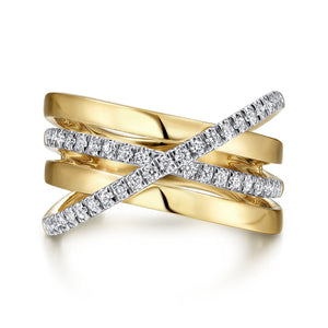 14k Two Tone Diamond Ring