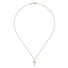 Load image into Gallery viewer, 14k Yellow Gold Cross Necklace
