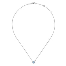 Load image into Gallery viewer, Sterling Silver Blue Topaz Necklace
