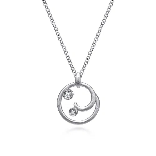 Sterling Silver Diamond Necklace