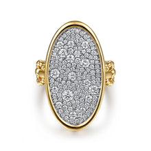 Load image into Gallery viewer, 14k Yellow Gold Diamond Signet Ring
