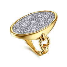 Load image into Gallery viewer, 14k Yellow Gold Diamond Signet Ring

