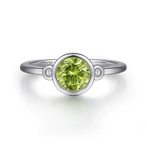 Sterling Silver Peridot Ring