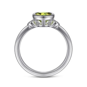 Sterling Silver Peridot Ring