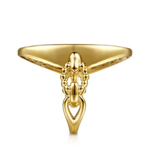 Load image into Gallery viewer, 14k Yellow Gold Diamond Signet Ring
