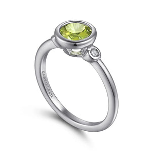 Sterling Silver Peridot Ring
