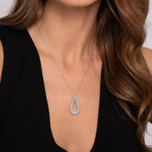 Load image into Gallery viewer, 14k White Gold Diamond Necklace
